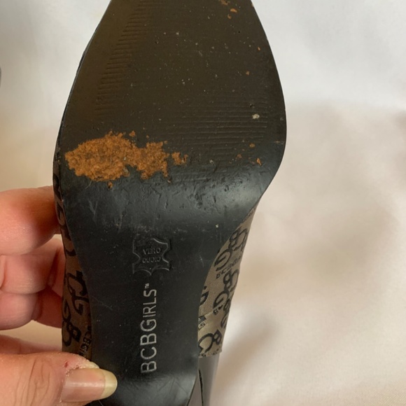 Sexy BCB Girls Open Toe Heels in Black and Gray! - Picture 9 of 11